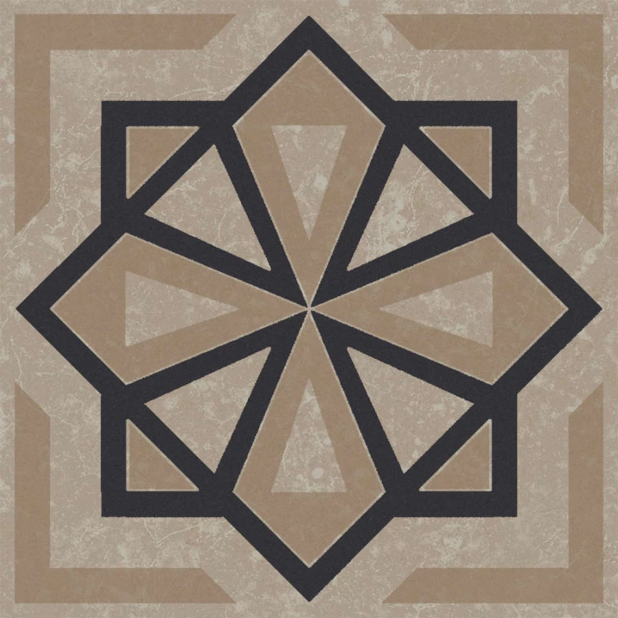 Плитка настенная Kerama Marazzi Касабланка Декор матовый светло-бежевый KMD3STA049GN 9,8x9,8 см