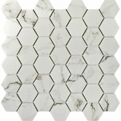 Мозаика Bonaparte Стеклянная мозаика Volume White 48х48 матовая белая 30,3х30 см