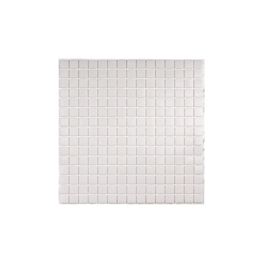 Мозаика Bonaparte Стеклянная мозаика Simple White 20х20 на бумаге полуглянцевая белая 32,7х32,7 см