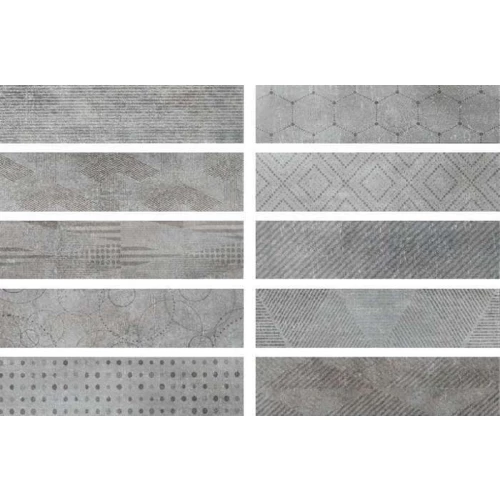 Керамогранит CIR Docklands Freeport Mix Grey матовый серый 1047177 35х8,6 см