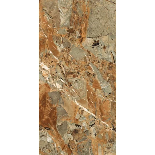 Керамогранит Maimoon Ceramica High Glossy Breccia Fantastico brown 160х80 см