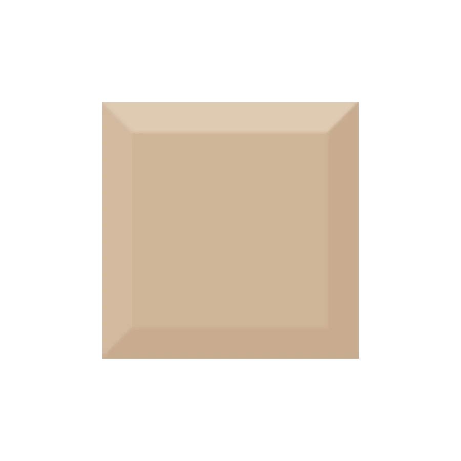 Плитка настенная Absolut Keramika Monocolor Biselado Beige Brillo ABC0000041 10x10 см