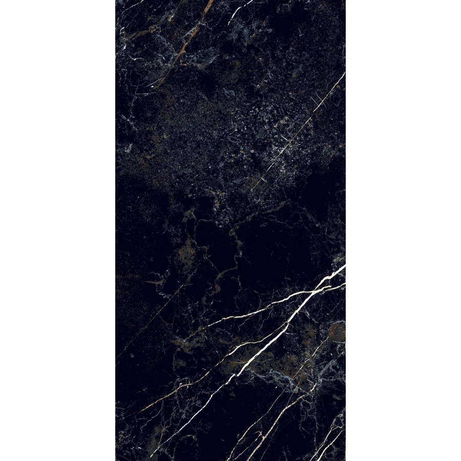 Керамогранит Realistik Obsidian Black High Glossy черный 120х60 см