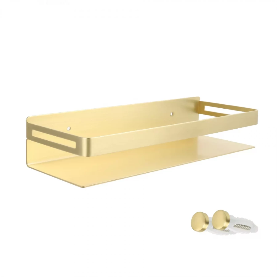 Полка прямоугольная Fixsen Hotel одноэтажная золото-сатин FX-31003H