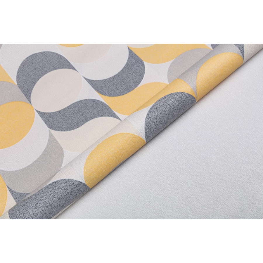 Обои флизелиновые Palitra Home Confetti HomeColor жёлтые HC31185-34 1,06х10,05 м