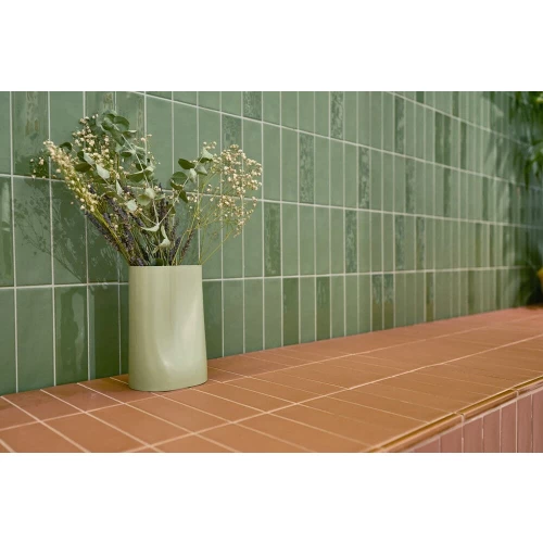 Керамогранит Harmony Peronda Glint Green Matt матовый зелёный 3300037826 14,6х4,8 см