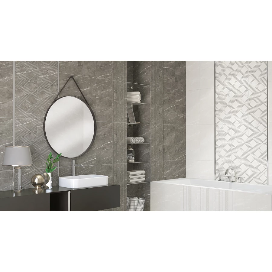 Плитка настенная Azori Hygge Light полуматовая белая 00--00109965 63х31,5 см