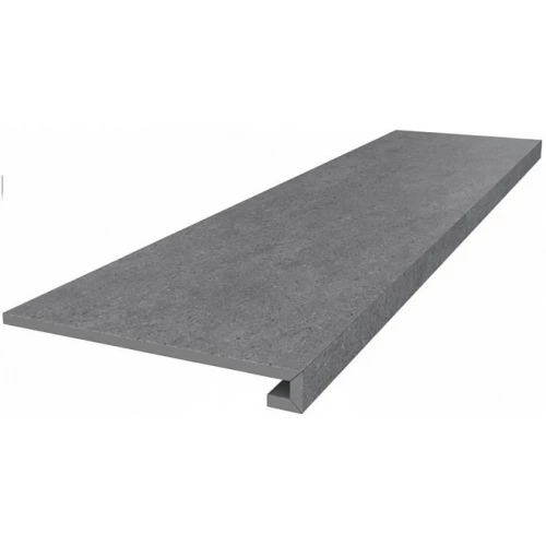 Ступень клееная из керамогранита Kerama Marazzi Фондамента матовая серая DL501020R/GCF 119,5х33 см