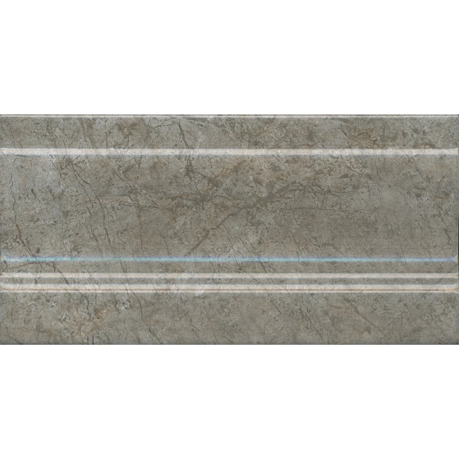 Плитка настенная Kerama Marazzi Каприччо Плинтус глянцевый серый FMD042 20x10 см