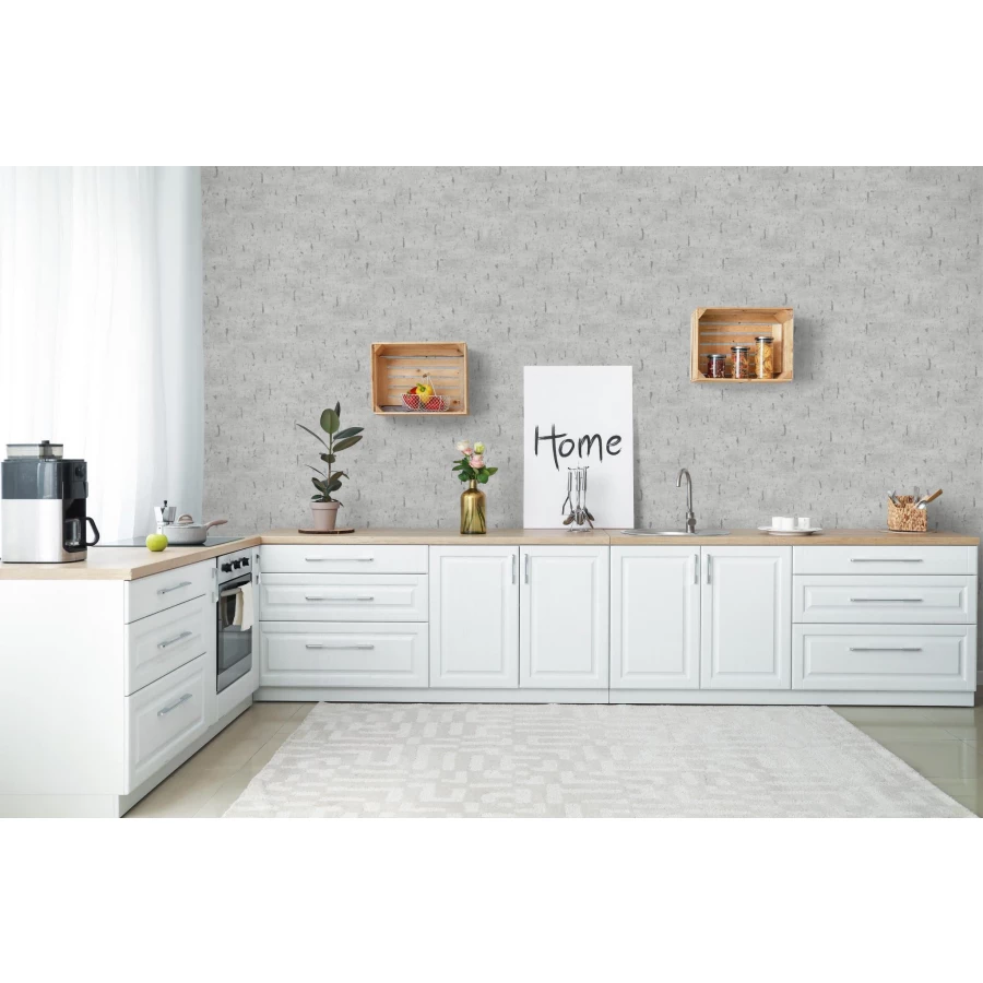 Обои флизелиновые Marburg Natural Opulence серые 33255 0,7х10,05 м