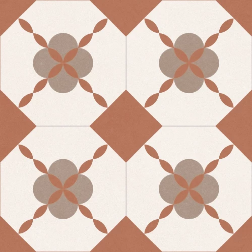 Керамогранит Motto Monotone Peach Decor Matt матовый коричневый N100117 20x20 см