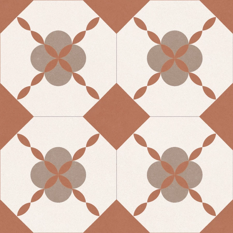 Керамогранит Motto Monotone Peach Decor Matt матовый коричневый N100117 20x20 см