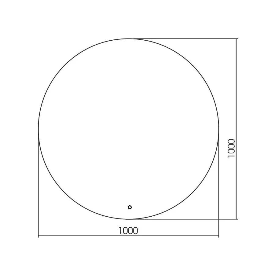 Зеркало Silver mirrors Саванна d1000 LED-00002465