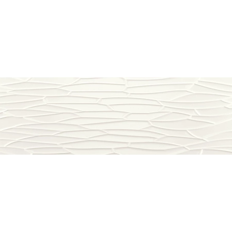 Плитка настенная Baldocer Neve Satin View полуматовая белая 120х40 см