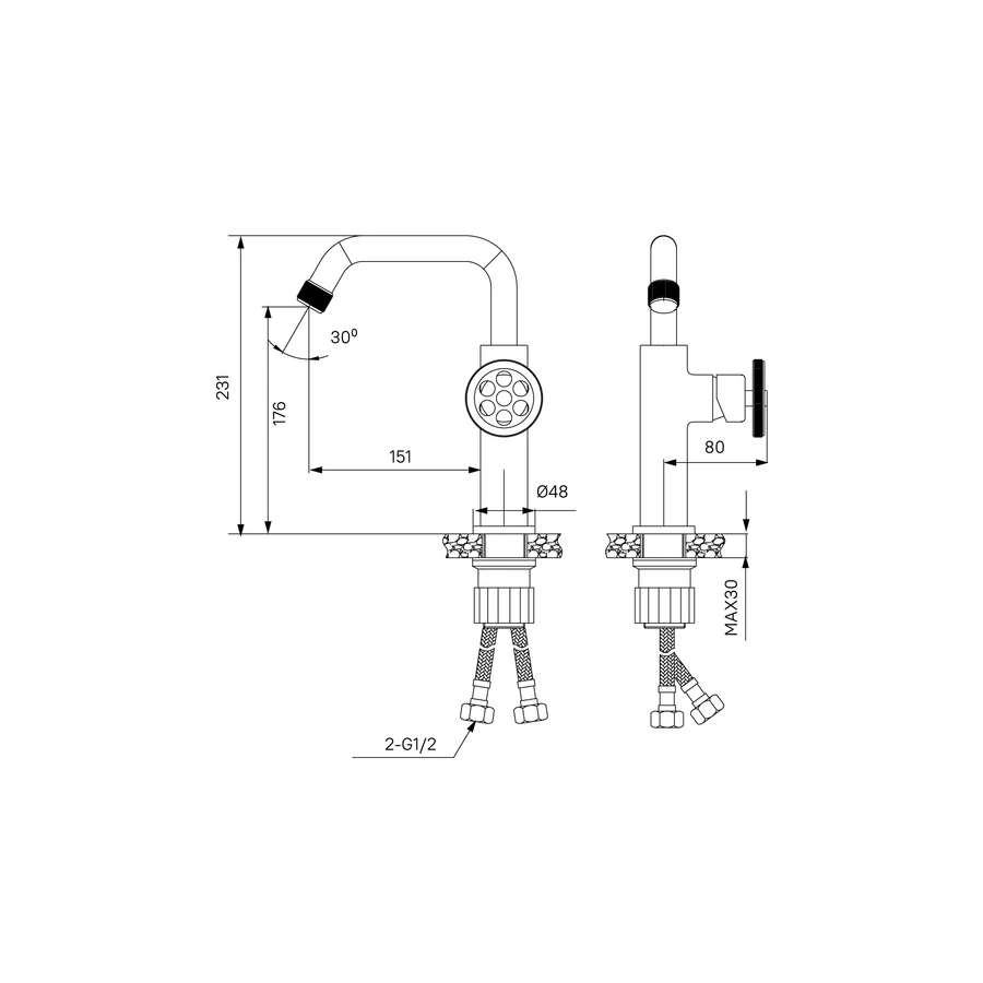 Смеситель для умывальника графит Iddis Grange GRAGMR0i01 графит