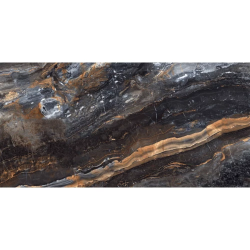 Керамогранит Neodom Ambassador Lawa Nero Polished N20331 120х60 см