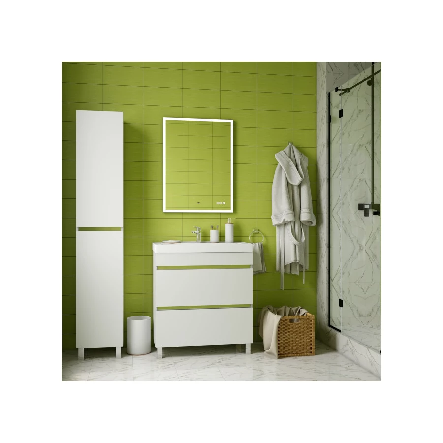 Зеркало Briz Elen подсветка часы подогрев 227 01-42070-00 00 70 см