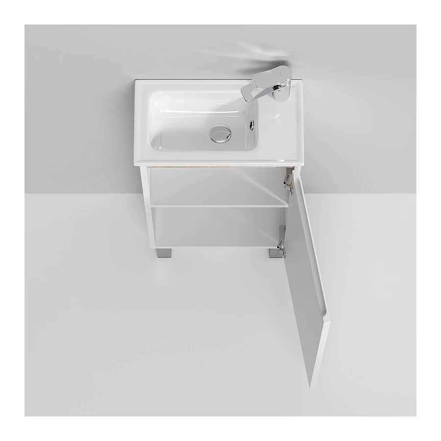 База под раковину Am Pm X-Joy напольная 1 дверца белый глянец M85AFSX0451WG 45 см