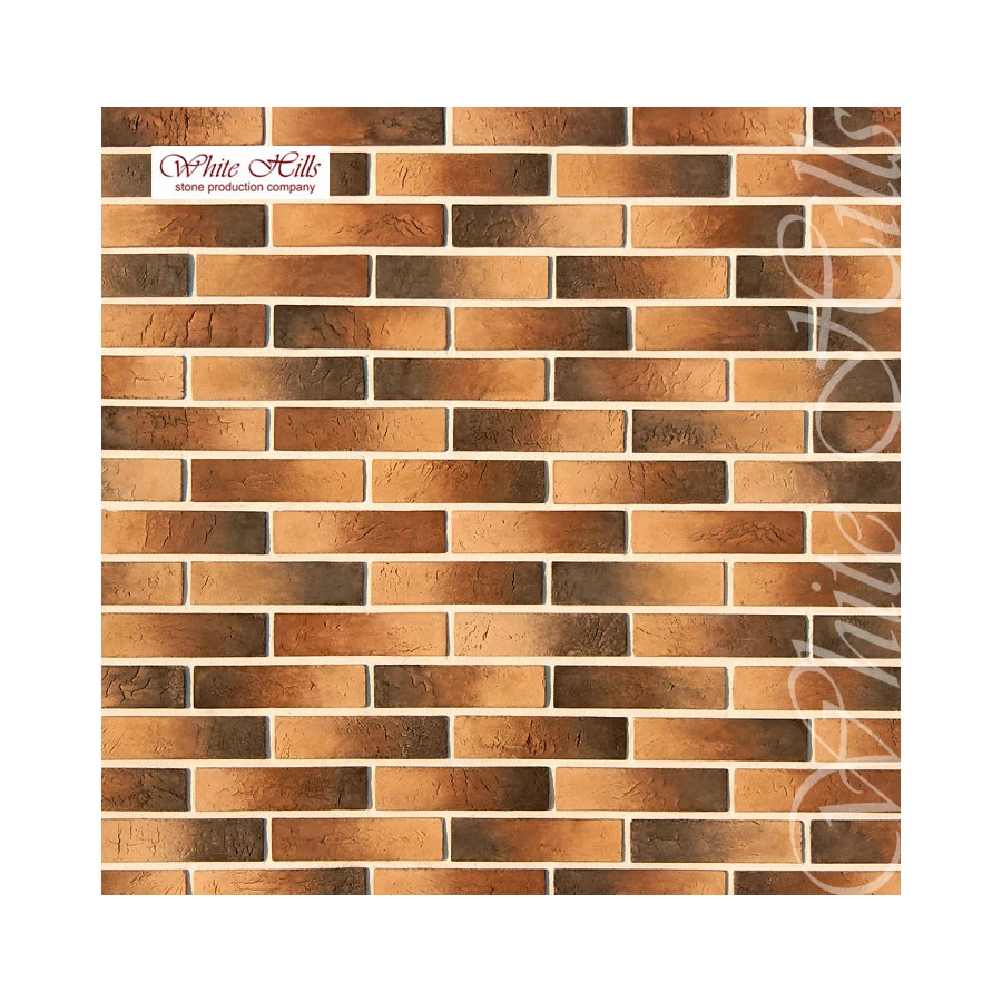 Плитка под кирпич White Hills Терамо Брик 353-40 22х5,5х1,2-1,5 см