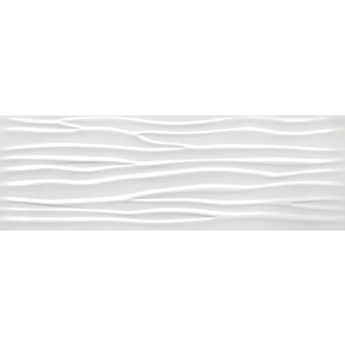 Плитка настенная Cifre Wave Glaciar Brillo белая 30*90 см