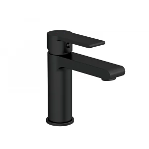 Смеситель для раковины Cersanit Brasko black однорычажный черный клик клак 63107