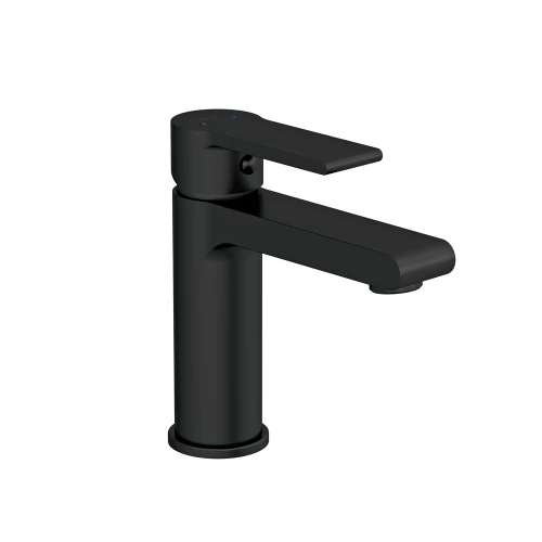Смеситель для раковины Cersanit Brasko black однорычажный черный клик клак 63107