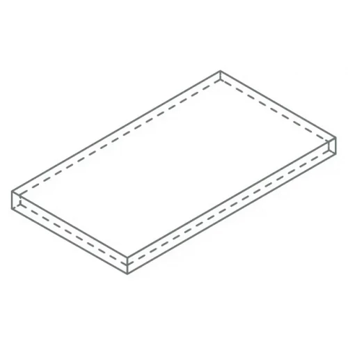 Ступень угловая левая из керамогранита Italon Магма X2 Графит серая 620070003039 60х33 см