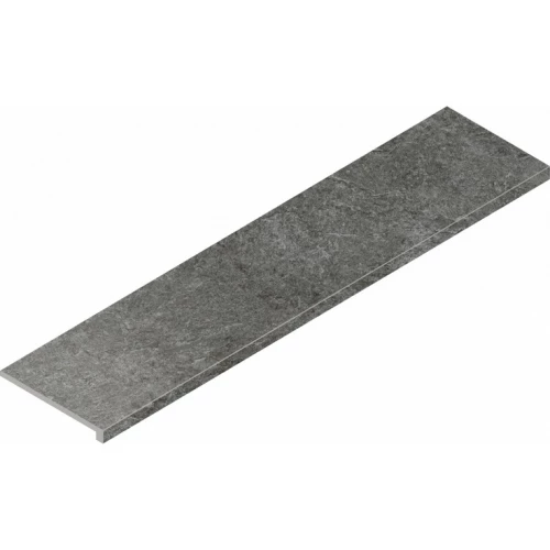 Ступень фронтальная из керамогранита Italon Магма Графит матовая серая 620070002979 120х33 см