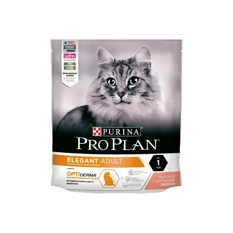 Сухой корм для кошек ProPlan Элегант Лосось 8х400 г