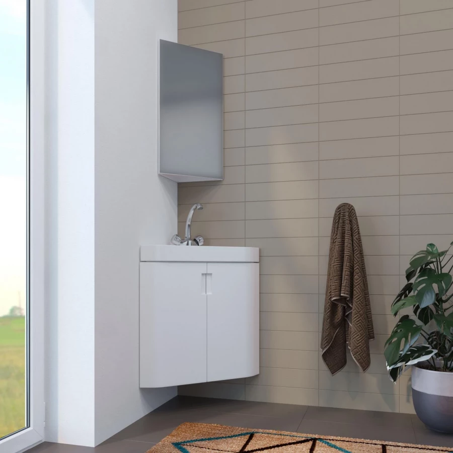 Тумба MixLine Кварц-67 белый подвесной под раковину Quartz-50 540983