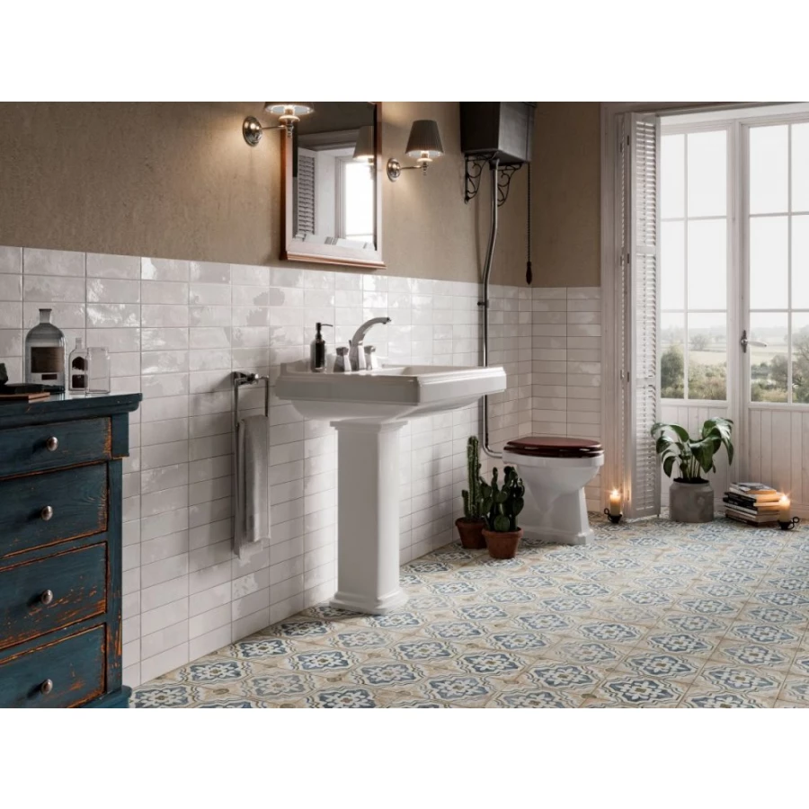 Плитка напольная Peronda FS Porto Fatima матовый бежево-голубой 0100338184 45х45 см