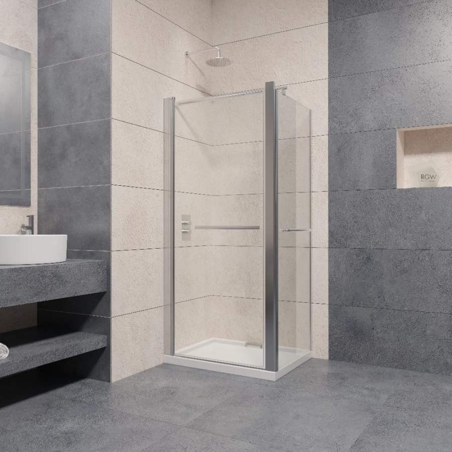 Душевой уголок RGW PA-48-1 PA-03 + Z-060-1 + держатель Прозрачное 040848170-011 70х100 см