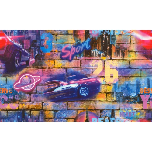 Обои флизелиновые Palitra Home HomeColor Pulse синие HC71616-56 1.06х10.05 м