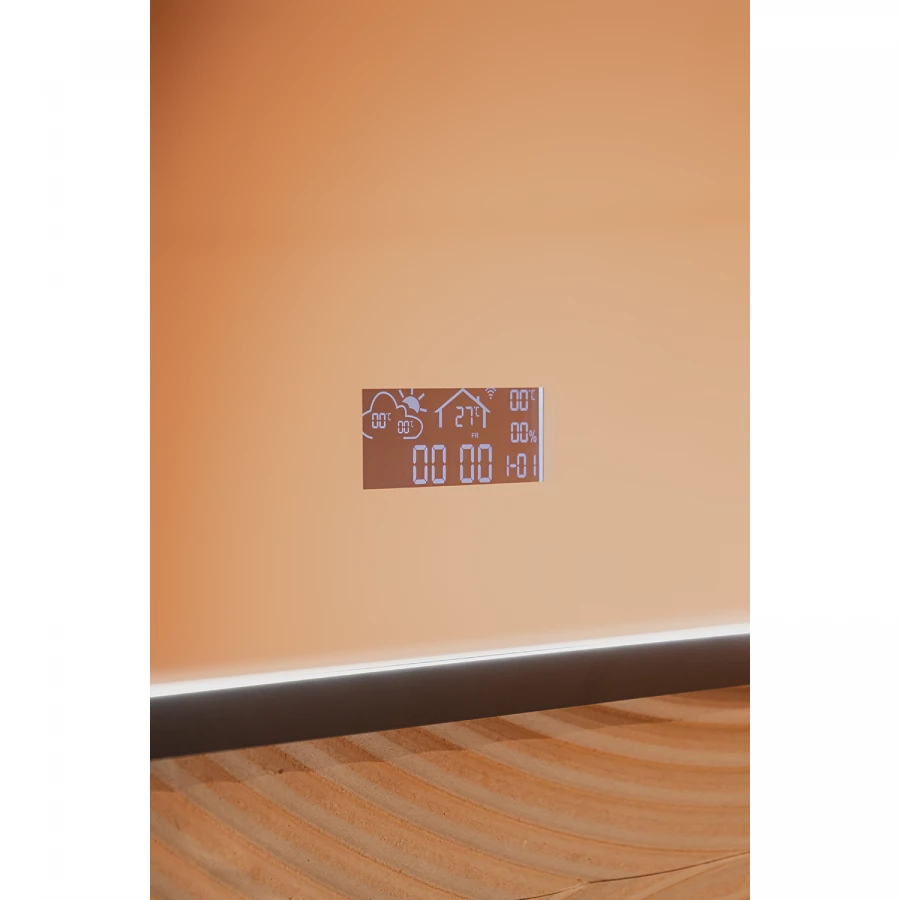 Зеркало Azario Эдисон Мeteo с подсветкой бесконтактный сенсор с функцией диммера погодный модуль LED-00002764 80х60 см