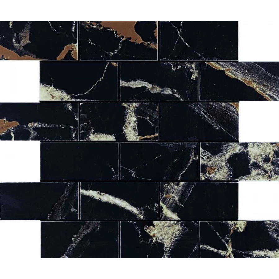 Мозаика Velsaa Mosaic Alcantro Mosaic Nero Brick Bone 34,6х29,7 см