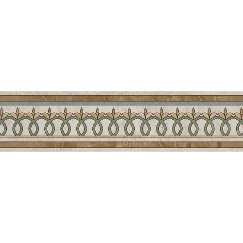 Бордюр Kerama Marazzi Эвора глянцевый обрезной HGD\A528\13000RL мн6огоцветный 30х7,2 см