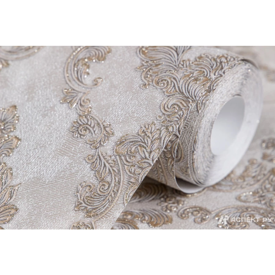 Обои виниловые Аспект Лацио Бежевый 10136-22 0,53х10,05 м