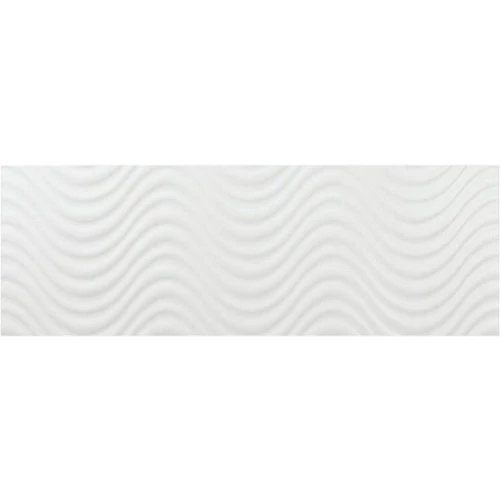 Плитка настенная Navarti Annie Relieve Mate матовая белая 90х30 см