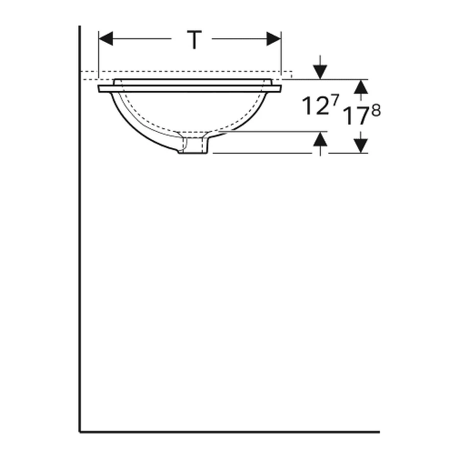 Раковина встраиваемая Geberit VariForm 500.764.01.2 58x49 см