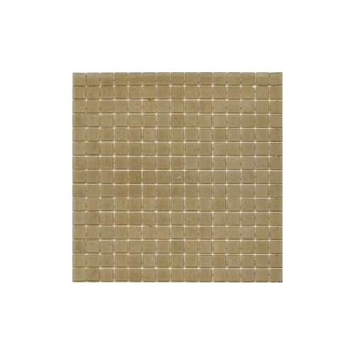 Стеклянная мозаика JNJ Mosaic Normal сетка 1x1 глянцевая бежевая AS40 31,8х31,8 см