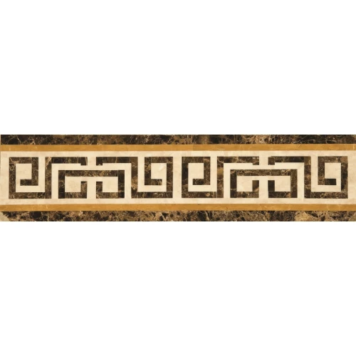 Плитка настенная Marmocer Waterjet 22 Border глянцевая коричневая PJD-SDPH022 80x20 см