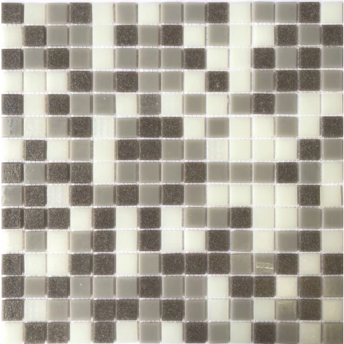 Мозаика из стекла Pixel mosaic Прессованное стекло чип 20x20 мм сетка Pix 120 31,6х31,6 см