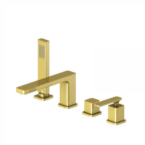 Смеситель для ванны и душа врезной Timo Torne 4330/17Y золото матовое