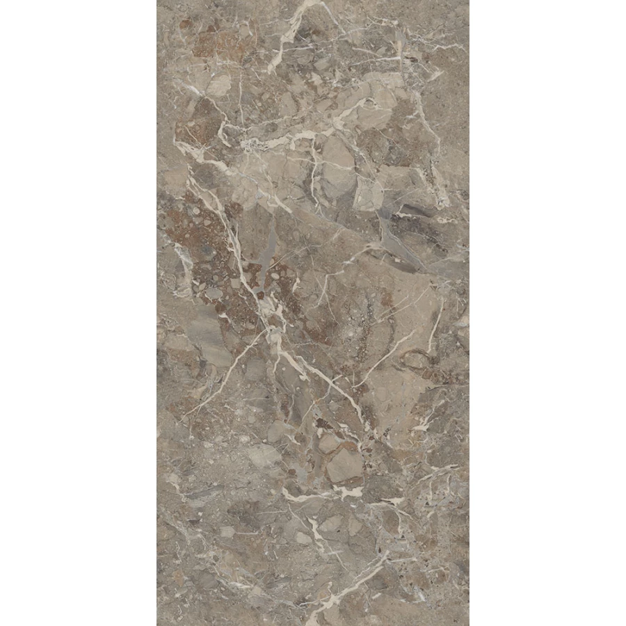 Керамогранит Gresant Breccia Boreale Brown Infinia Polished темно-коричневый 120х60 см