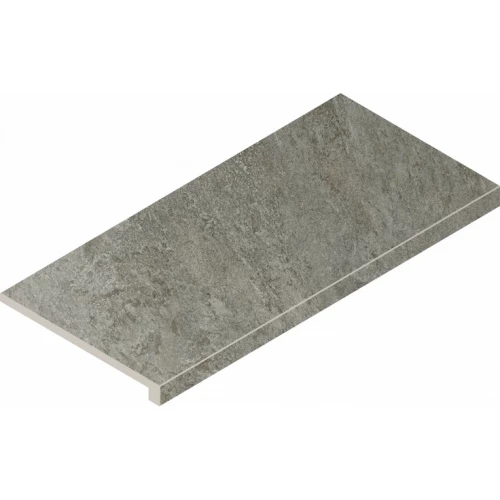 Ступень угловая правая из керамогранита Italon Магма Фог матовая серая 620070002953 60х33 см