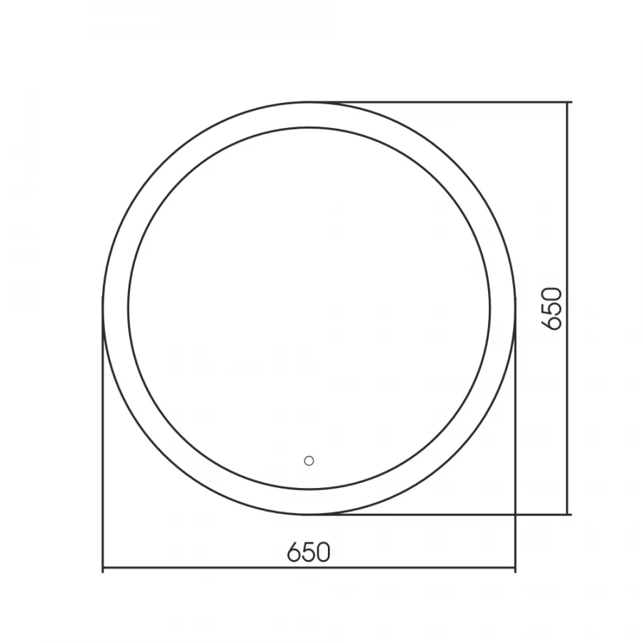 Зеркало Abber Mond с подсветкой сенсорный выключатель диммер AG6202S-0.65