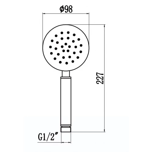 Лейка Savol для ручного душа 1 режим сатин S-YSP05L