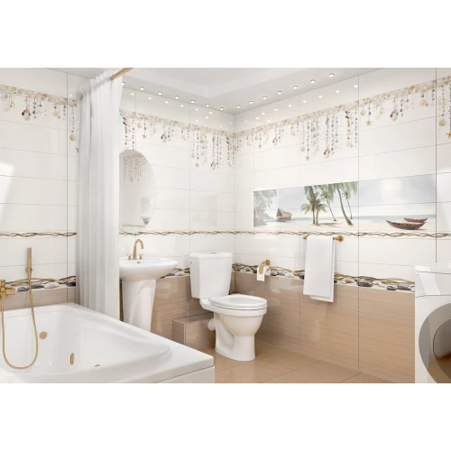 Бордюр ALMA Ceramica Ailand 13 шт в коробке 0,75BWA60ALD404 60х6х0,75 см