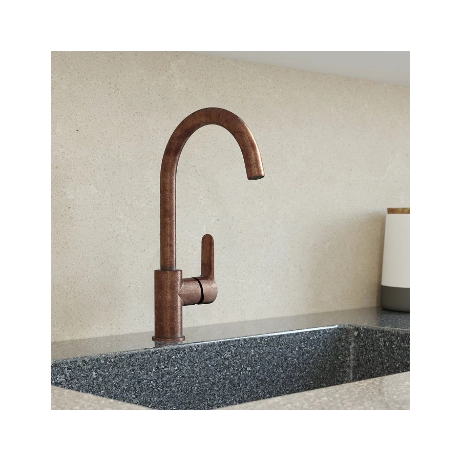 Смеситель для кухни Iddis Cuba состаренная медь CU3MBJ0i05 медь