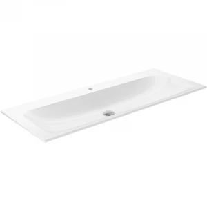 Керамический умывальник Keuco Plan 1 отверстие для смесителя 32980311201 1208x494x17 мм
